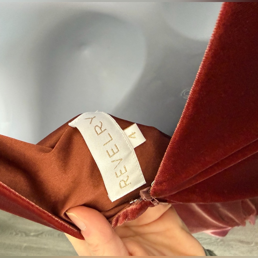 Revelry Dawson Velvet Dress in Terracotta Size 4 Bridesmaid Dress - Picture 7 of 7